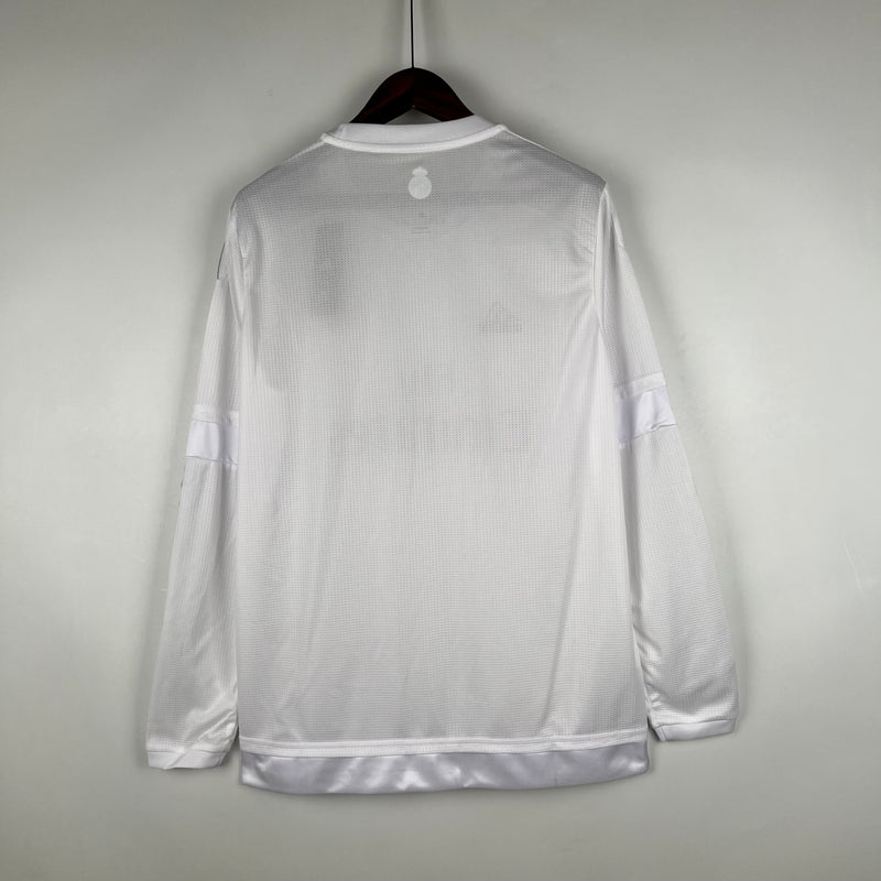 Camisa Real Madrid 2015/16 Manga Longa Retrô