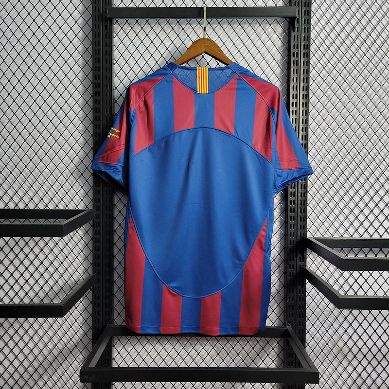 Camisa Barcelona 2006 Retrô Home UEFA CHAMPIONS LEAGUE