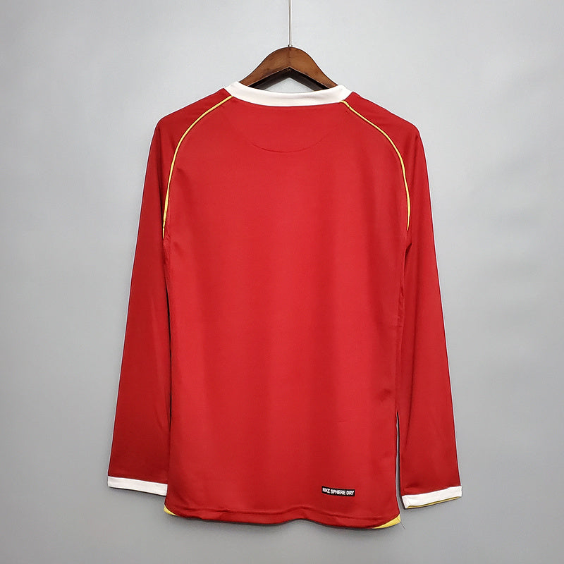 Camisa Manchester United 2006/07 Manga Longa