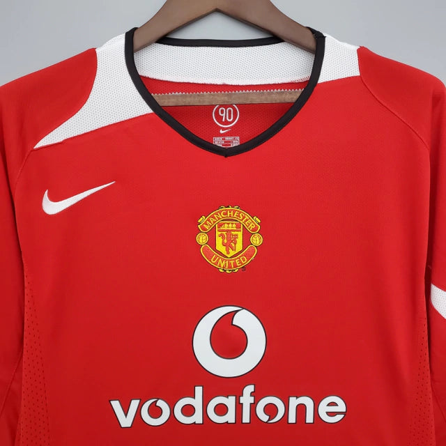 Camisa Manchester United 2004/06 Manga Longa
