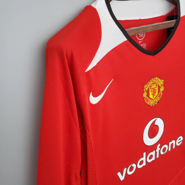 Camisa Manchester United 2004/06 Manga Longa