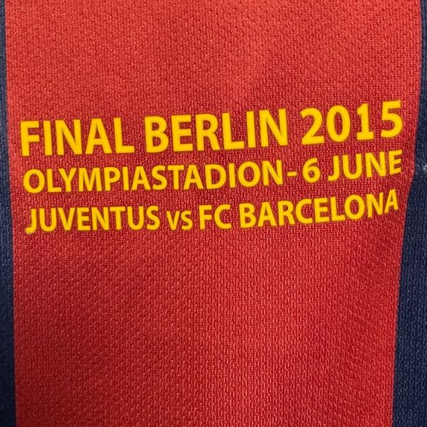 Camisa Barcelona 2015 Neymar Jr - Final UCL + PATCHS