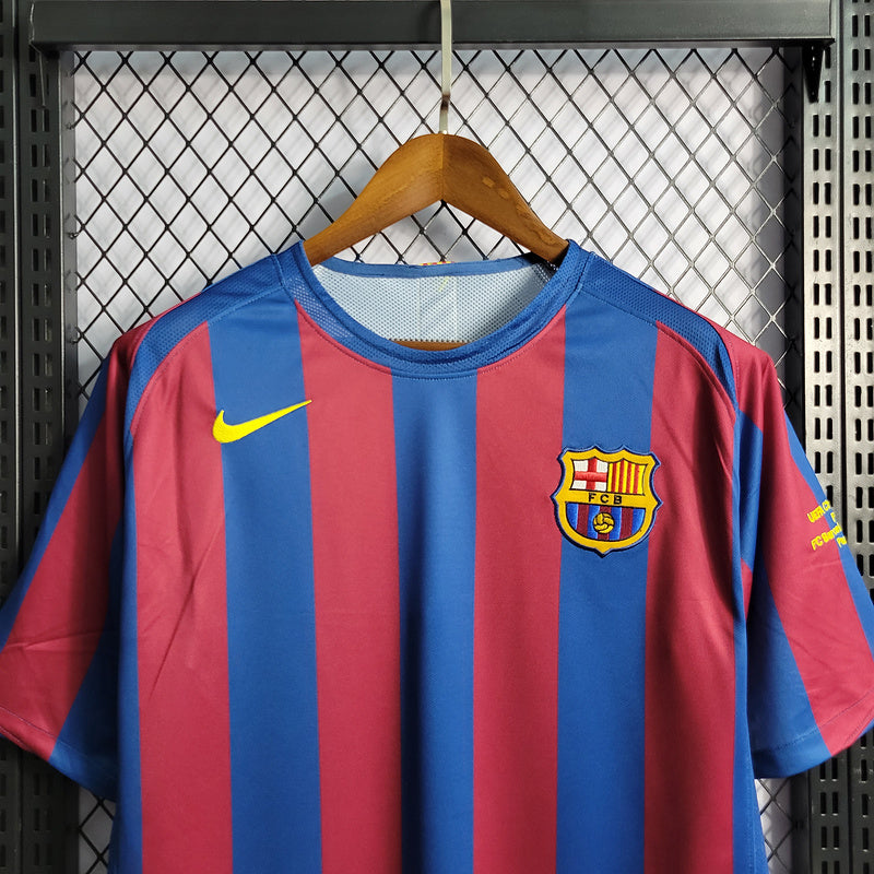 Camisa Barcelona 2006 Retrô Home UEFA CHAMPIONS LEAGUE