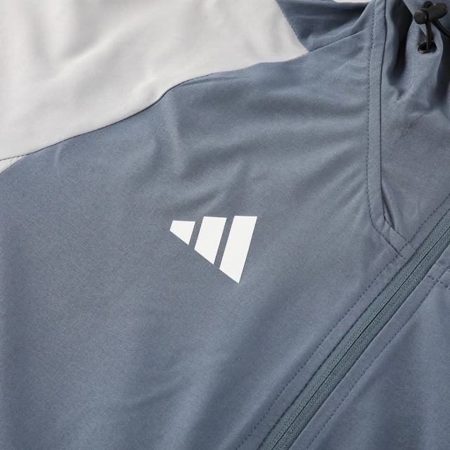 Conjunto de Corta Vento Adidas Cinza e Preto / 374