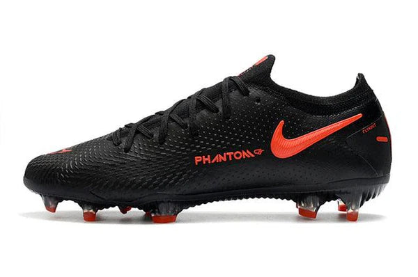Chuteira Campo Nike Phantom GT Elite FG Black/Red Low