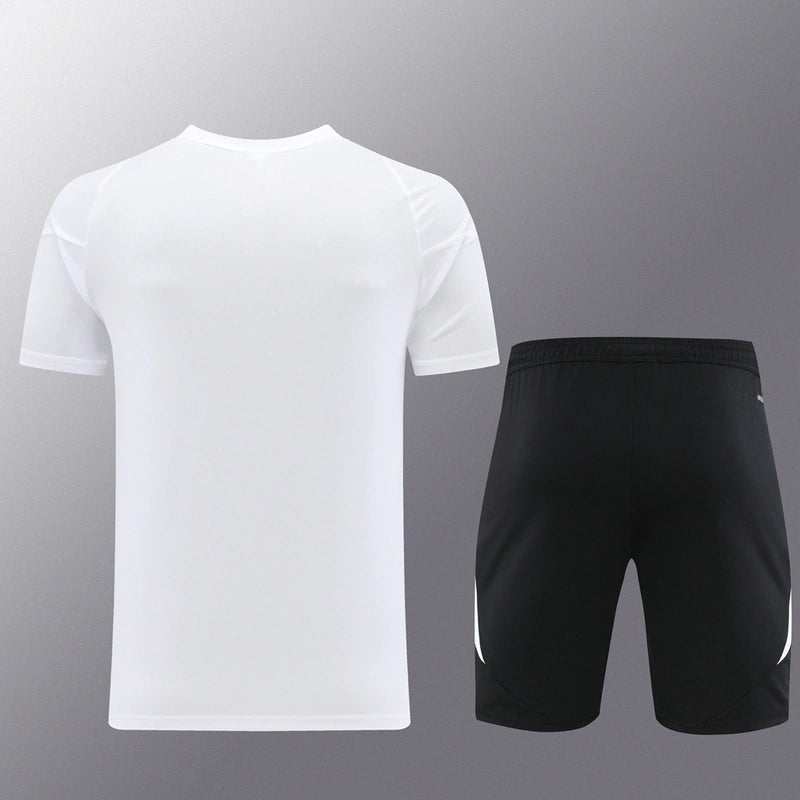 Kit Treino Adidas Climacool Masculino - Bermuda Preta e Camisa Branca