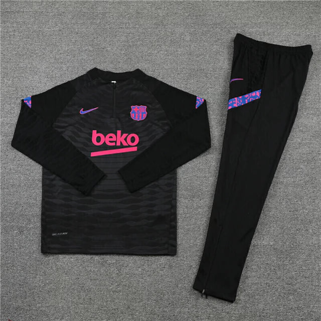 Conjunto de Treino Barcelona - Preto/Rosa