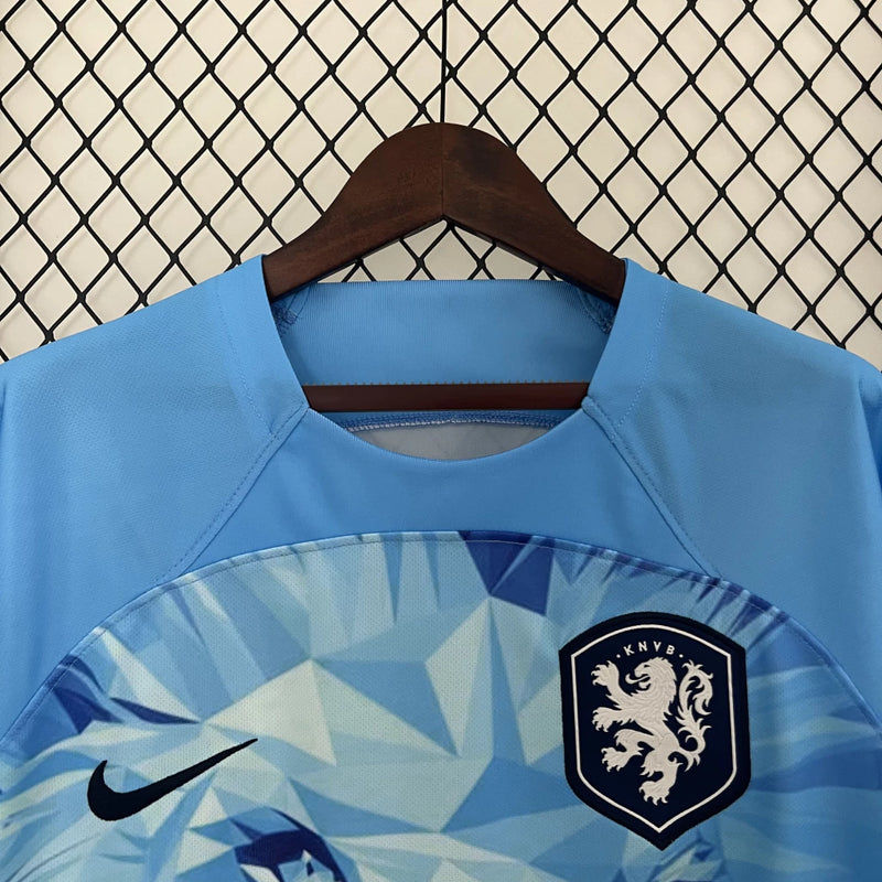 Camisa Holanda Edição Especial Leão 2024/25 Azul Celeste - Nike - Masculino Torcedor