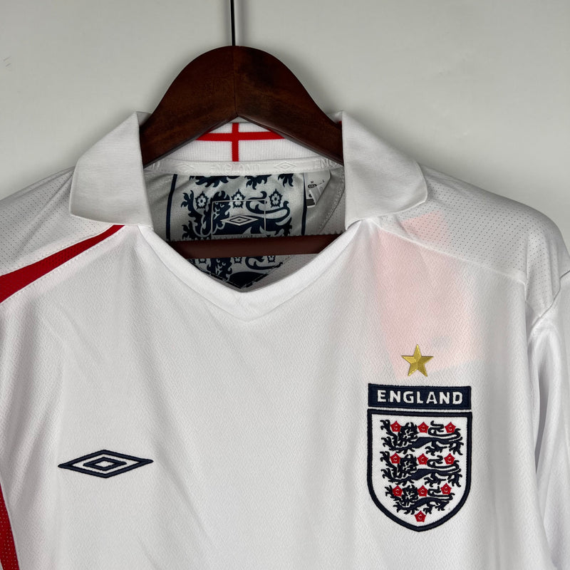 Camisa Inglaterra 2006 Manga Longa