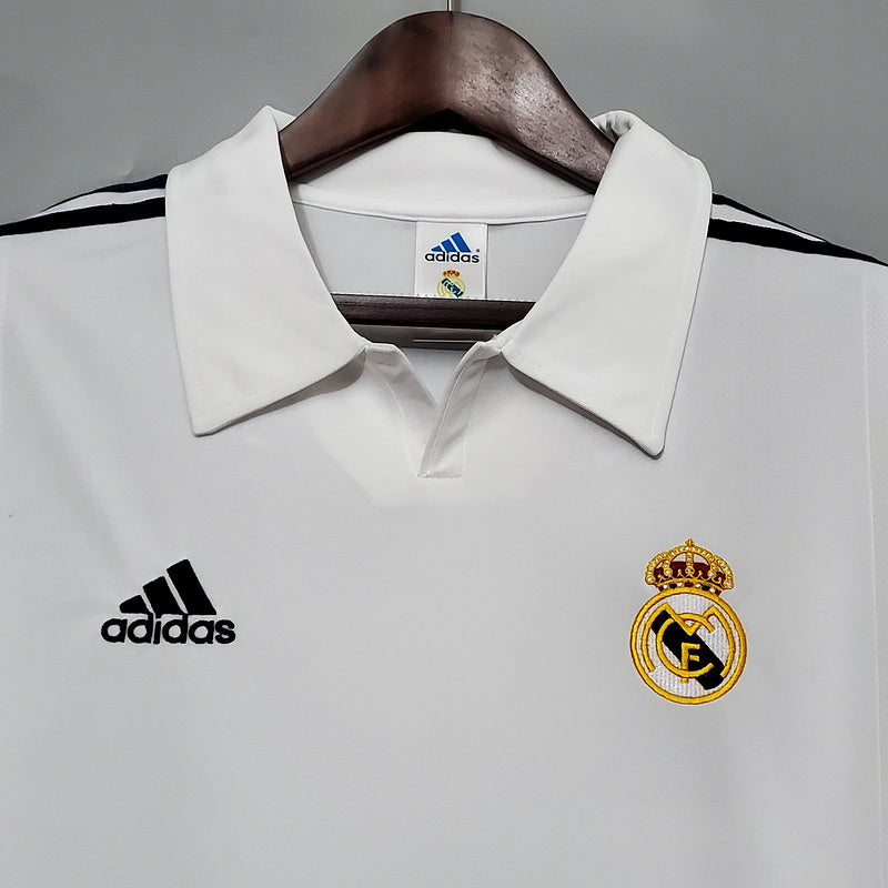 Camisa Real Madrid 2002 Manga Longa