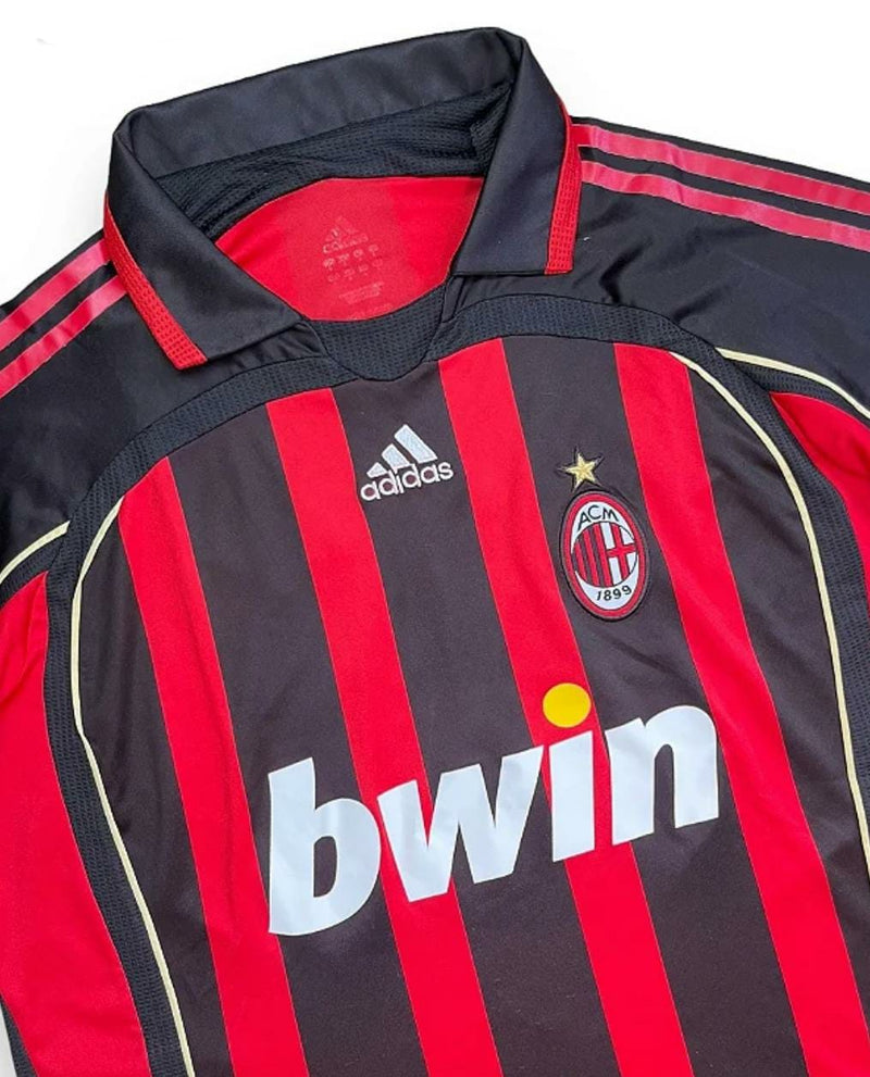 Camisa Ac Milan 2006/07 - KAKÁ 22 + Patch da Champions League