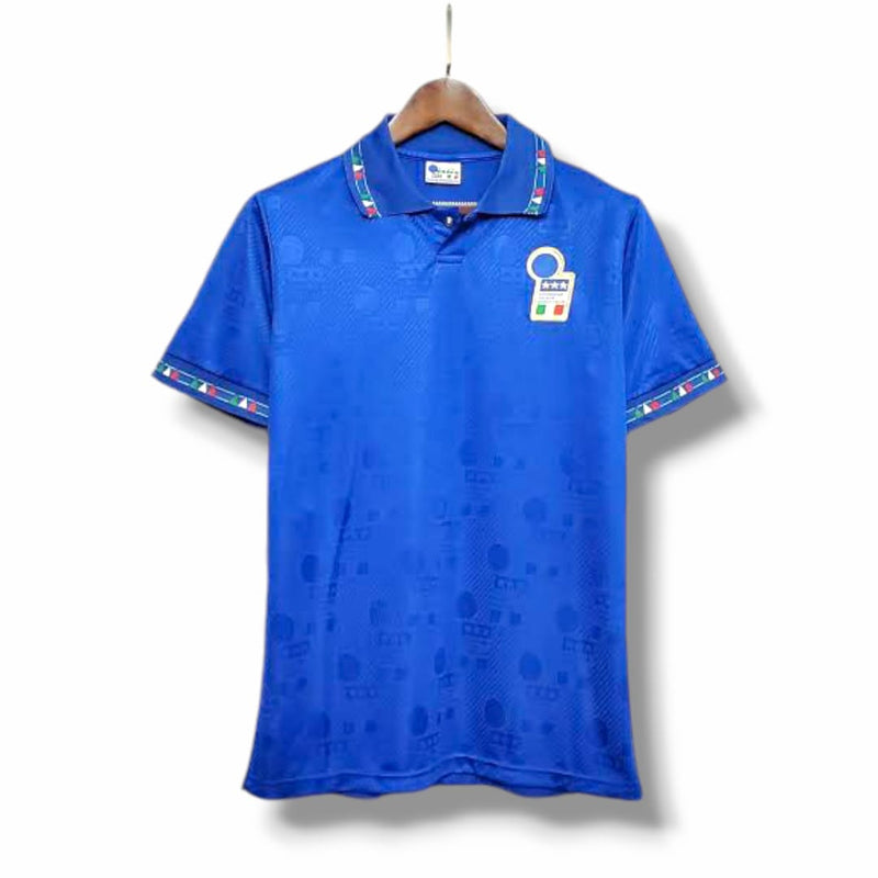 Camisa Retrô Seleção da Itália I 1994 - Diadora Masculina - Azul