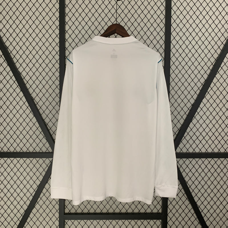 Camisa Real Madrid 2017/18 Manga Longa Retrô