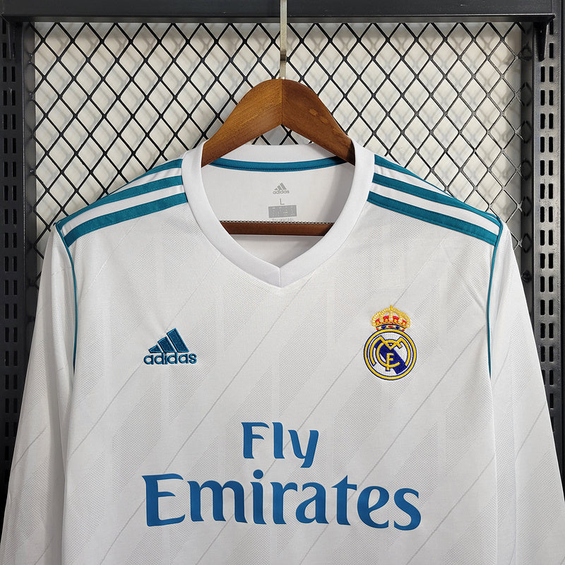 Camisa Real Madrid 2017/18 Manga Longa