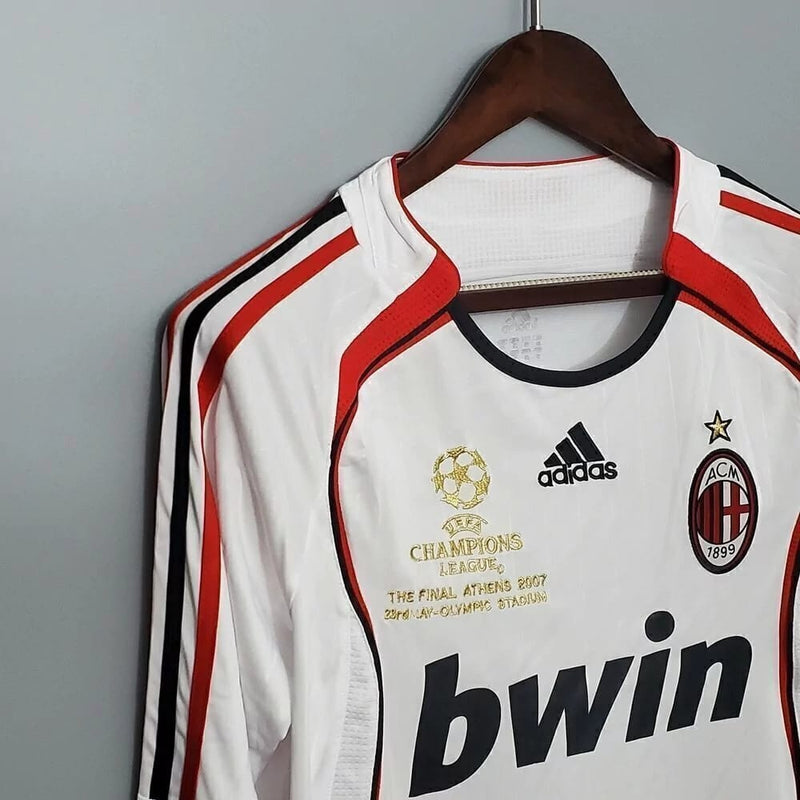 Camisa AC Milan 2007/08 Manga Longa away
