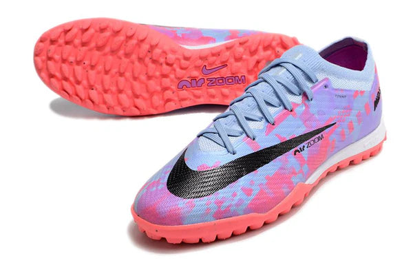 Chuteira Society Nike Air Zoom TF Azul Claro- Low