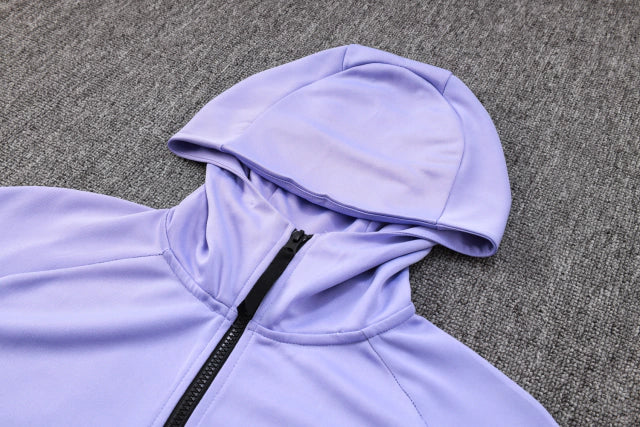 Conjunto de Corta Vento Adidas Lilás e Azul / 374