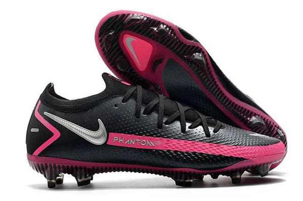Chuteira Campo Nike Phantom GT Elite FG Black/Pink- Low