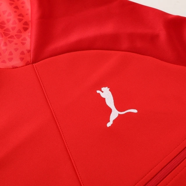 Conjunto de Agasalho Puma Vermelho e Preto / 734