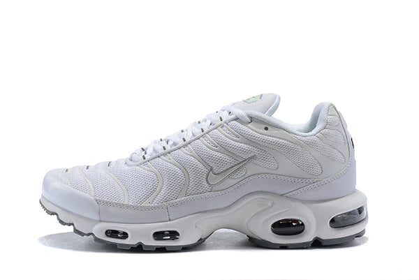 Air Max Plus TN 1 “Triple White” (Sola cinza)