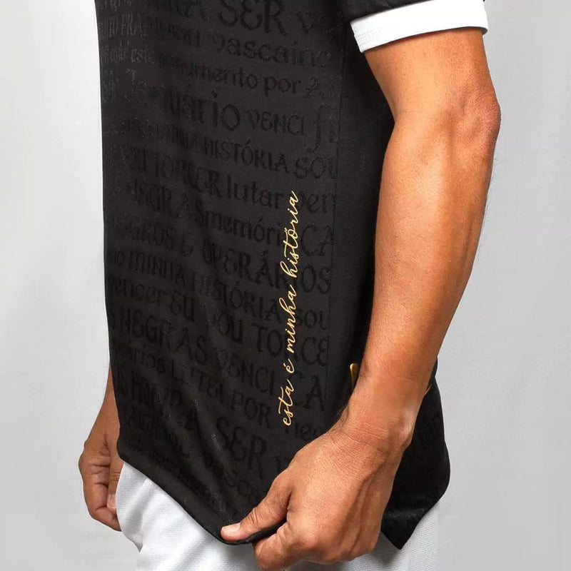 Camisa Negra Kombat uniforme 3 Vasco Oficial 23/24