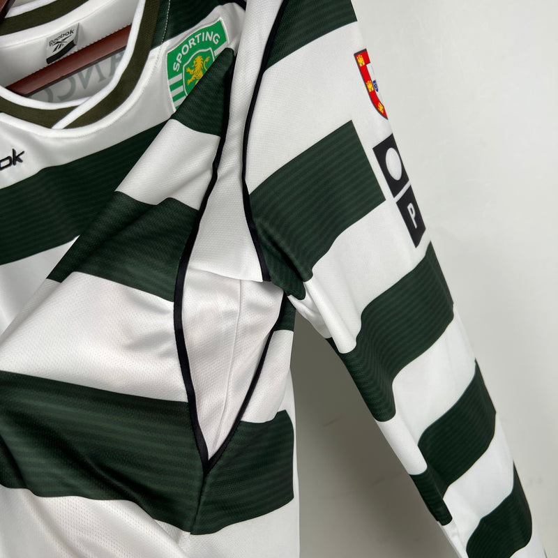 Camisa Sporting Lisboa Manga Longa 2001/03 Home
