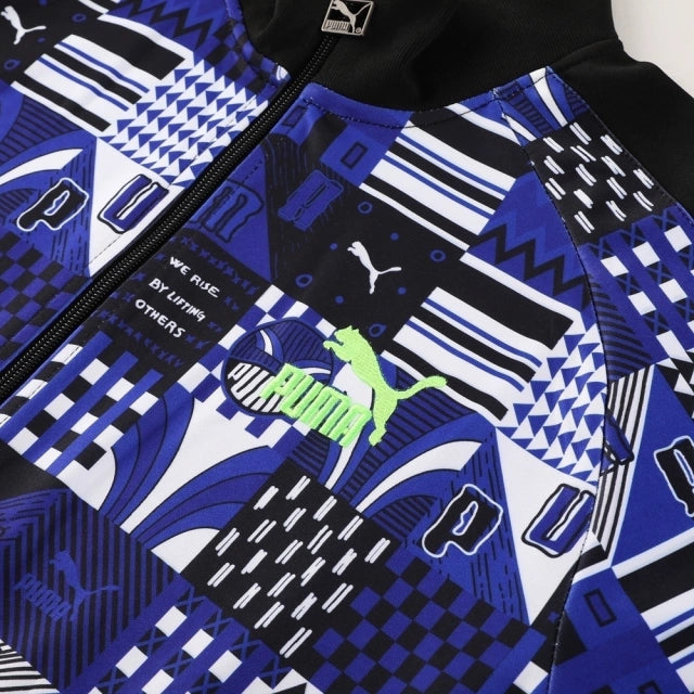 Conjunto de Agasalho Puma Azul e Preto / 734