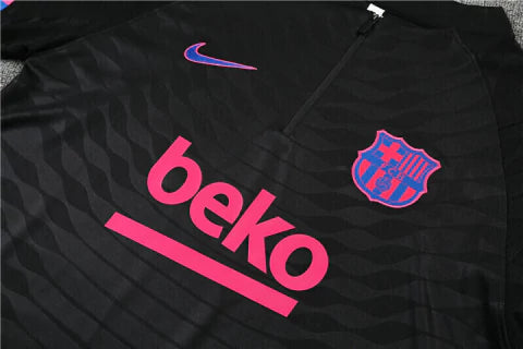 Conjunto de Treino Barcelona - Preto/Rosa