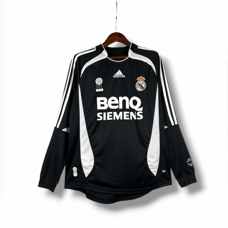 Camisa Real Madrid 2006/07 Manga Longa Retrô