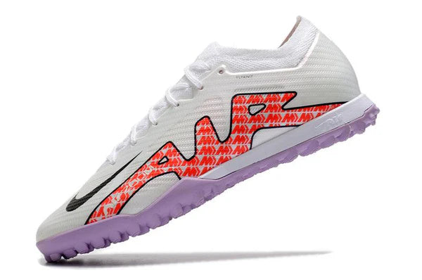 Chuteira Society Nike Air Zoom TF Branco/Roxo- Low