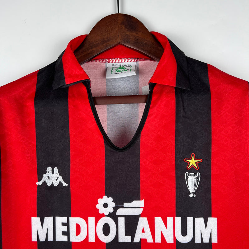Camisa AC Milan 1989/90 Retrô Home