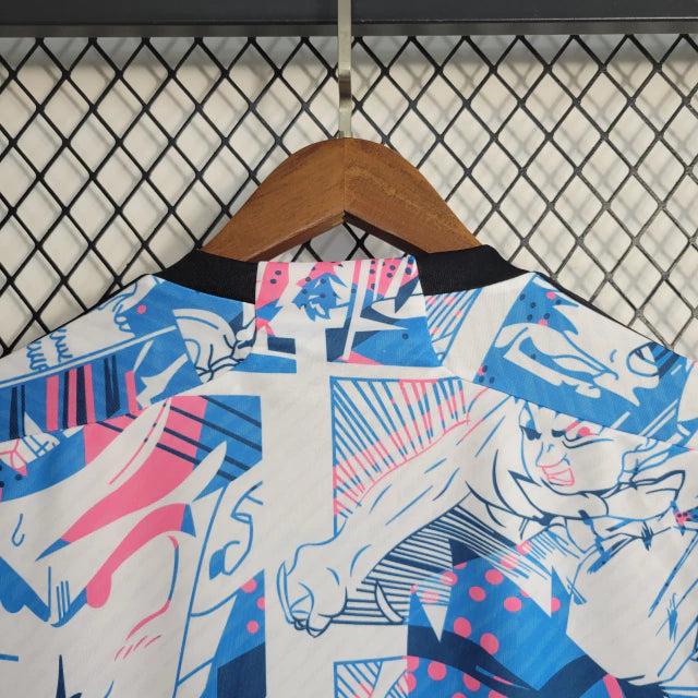 CAMISA SELEÇÃO JAPÃO ANIME 2023/24 TORCEDOR-ADIDAS-MASCULINA-BRANCA