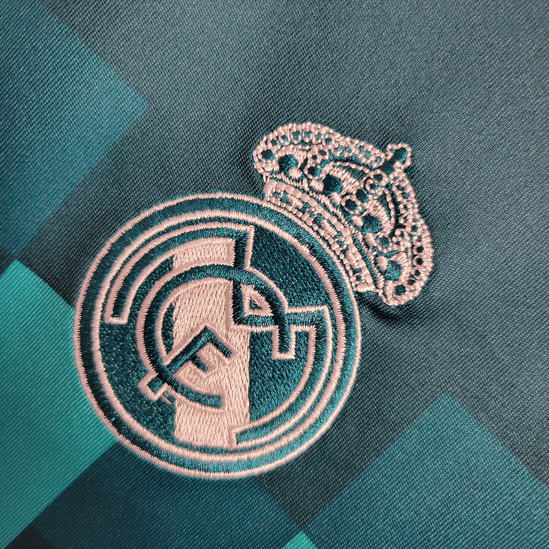 Camisa Real Madrid 2017/18 Manga Longa - 3 uniforme