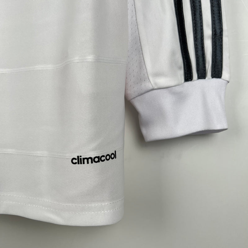Camisa Real Madrid 2013/14 Manga Longa Home Retrô
