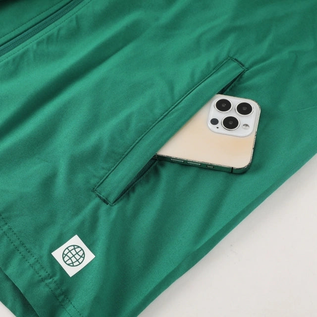 Conjunto de Corta Vento Adidas Verde e Preto / 374