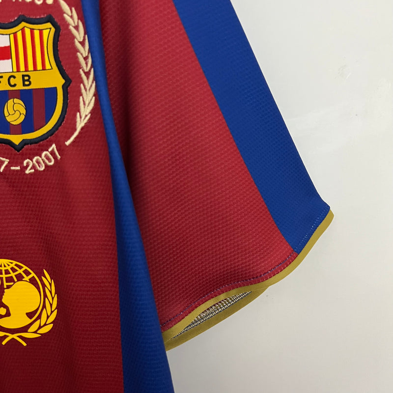 Camisa Barcelona 2007/08 Home Retrô