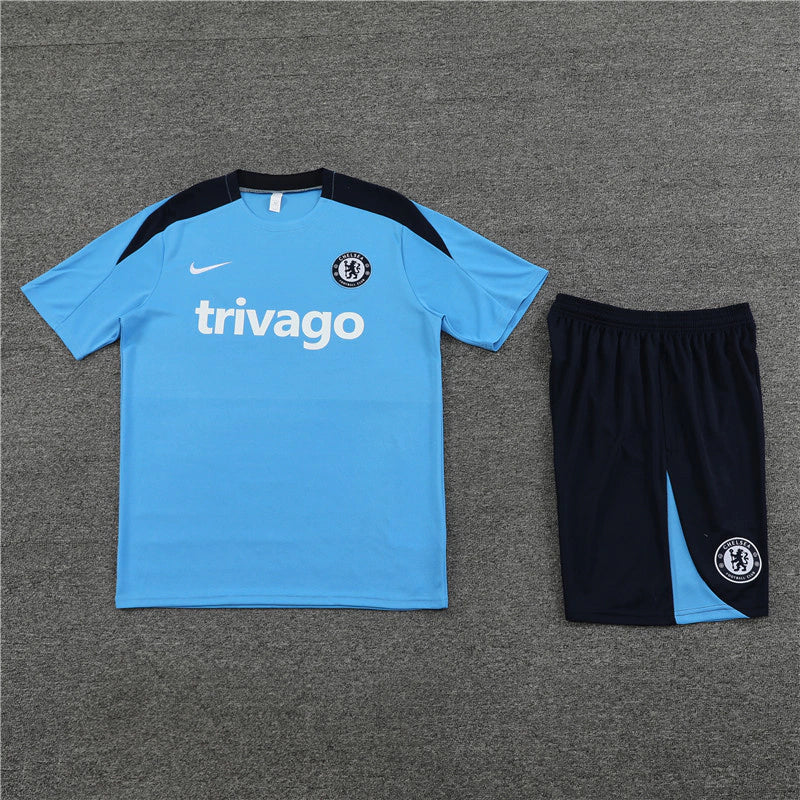 Kit Treino Nike Masculino Camisa e Bermuda Azul Marinho