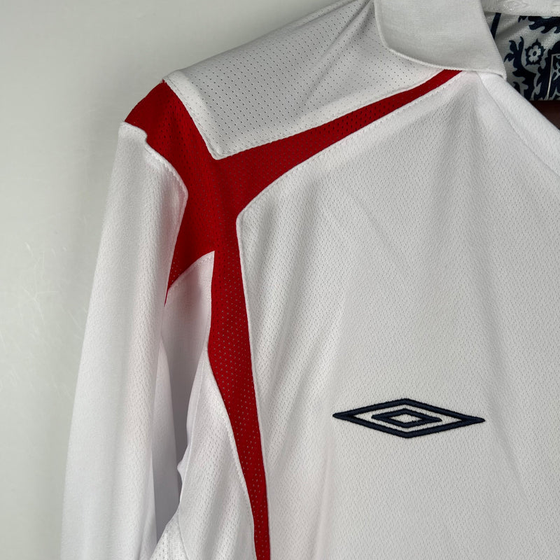 Camisa Inglaterra 2006 Manga Longa