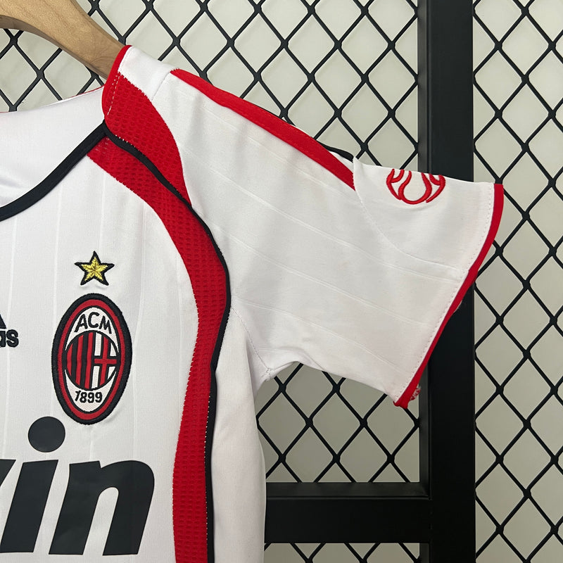 Kit Infantil Ac Milan 2006/07 UCL Retrô