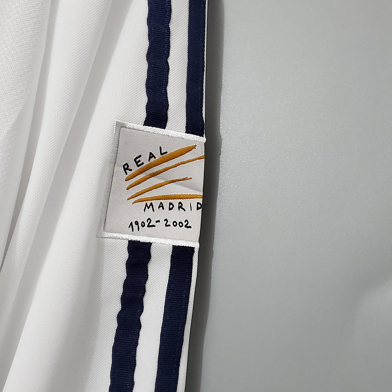 Camisa Real Madrid 2002 Manga Longa