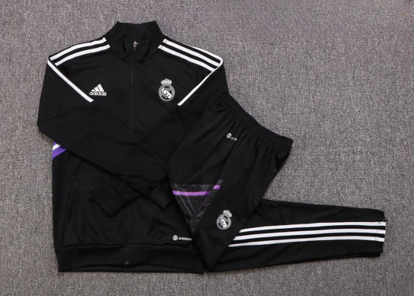 Conjunto de Treino Real Madrid 23/24 Preto / Roxo