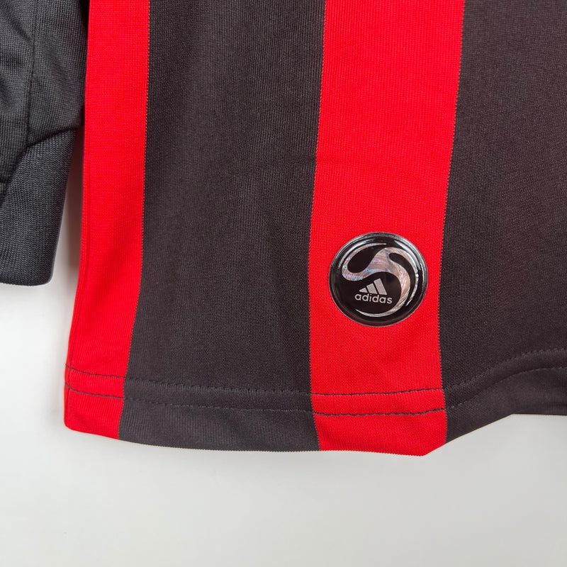 Camisa AC Milan 2008/09 Manga Longa Retrô