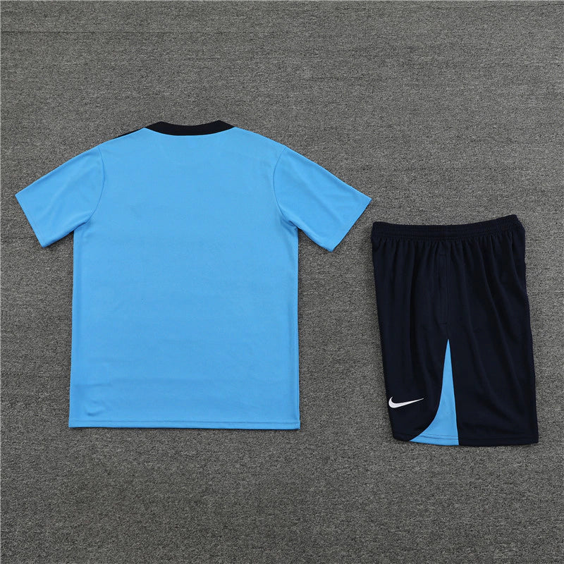 Kit Treino Chelsea Nike 24/25 Camisa e Bermuda Azul