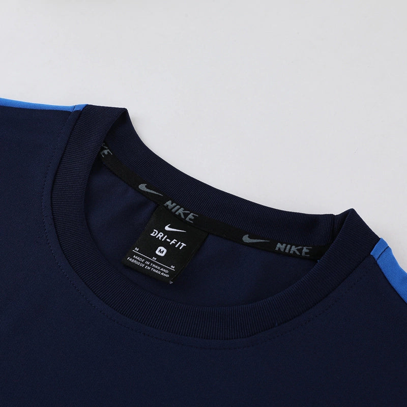 Kit Treino Nike Masculino Camisa e Bermuda Azul Marinho