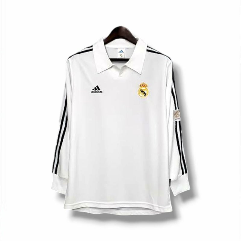 Camisa Real Madrid 2002 Manga Longa