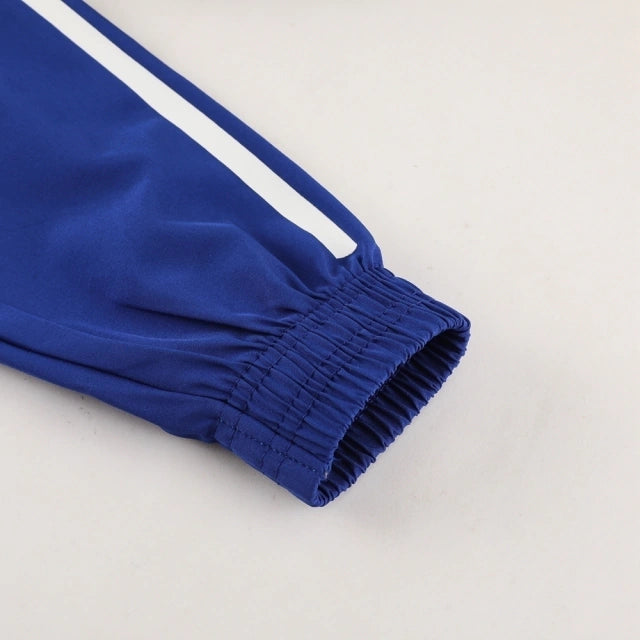 Conjunto de Corta Vento Adidas Preto e Azul / 374