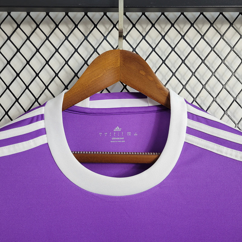 Camisa Real Madrid 2017/18 Manga Longa Roxa