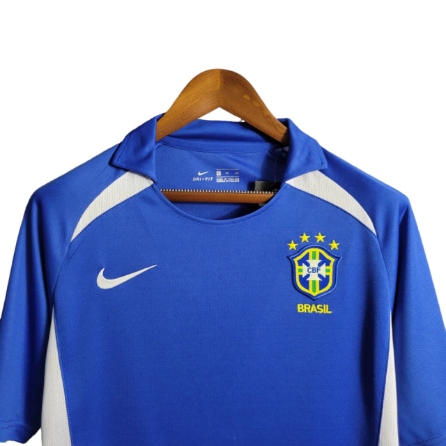 Camisa Brasil 2002 away Azul