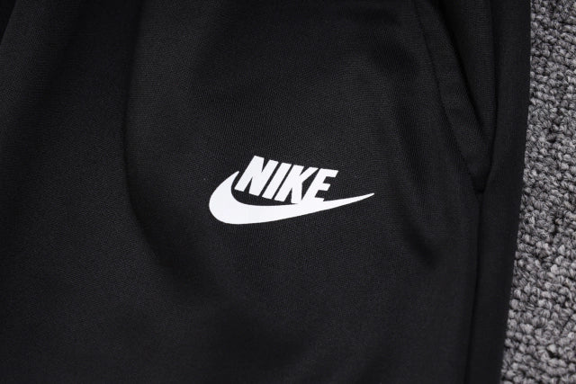 Conjunto de Moletom Nike Sportswear Tech Fleece Preto e Azul Marinho / 734