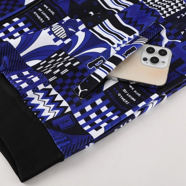 Conjunto de Agasalho Puma Azul e Preto / 734